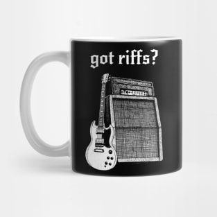 Got Riffs? Rock n Roll guitar and amplifier Mug